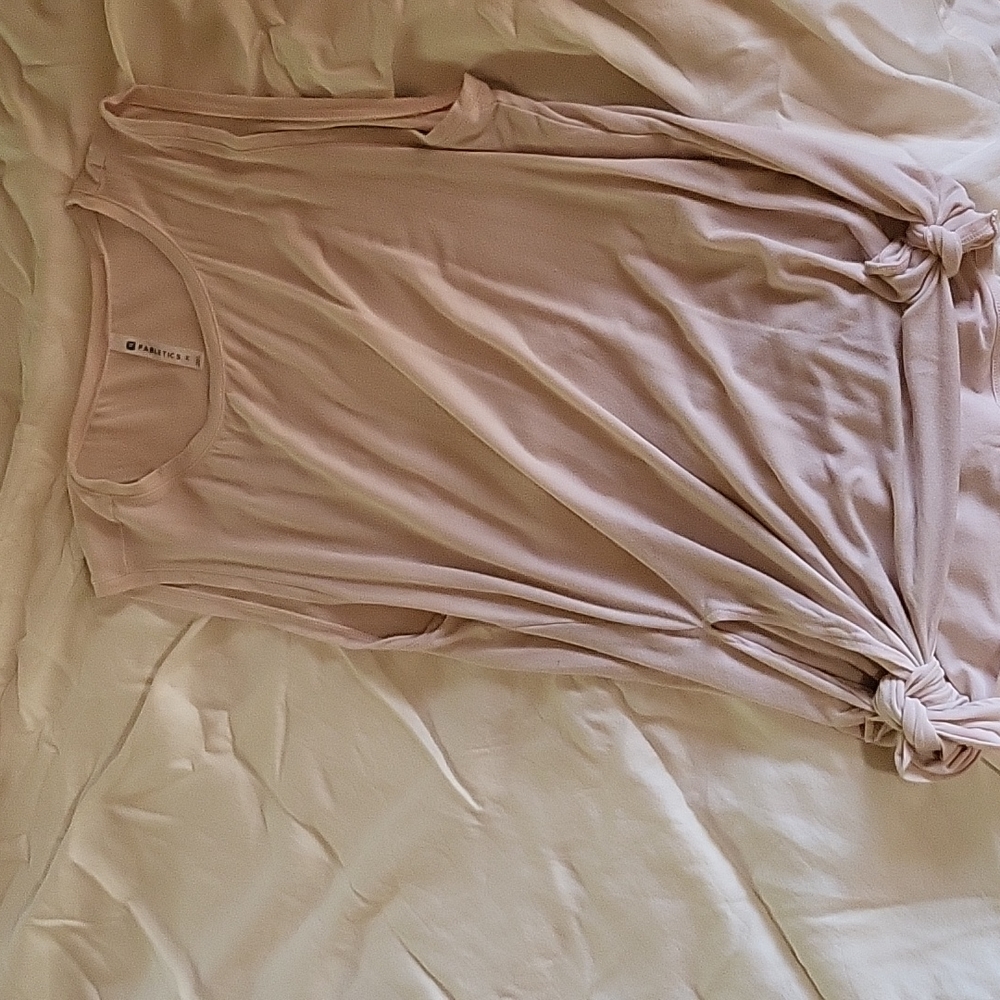 Fabletics muscle top, light pink, size medium